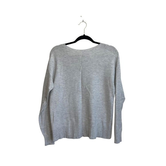 American Eagle Light Gray Waffle Knit Pullover Sweater Small Women’s - Picture 5 of 10